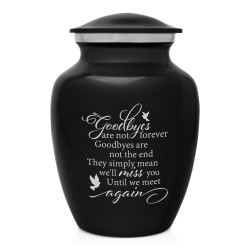 Goodbyes Are Not Forever Sharing Urn - Jet Black