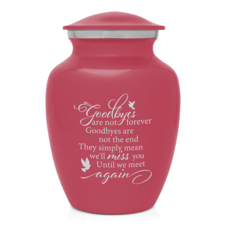 Goodbyes Are Not Forever Sharing Urn - Rose Pink