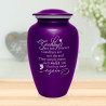 Goodbyes Are Not Forever Cremation Urn - Purple Luster