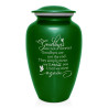 Goodbyes Are Not Forever Cremation Urn - Shamrock Green