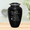 Goodbyes Are Not Forever Cremation Urn - Jet Black