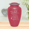 Goodbyes Are Not Forever Cremation Urn - Rose Pink
