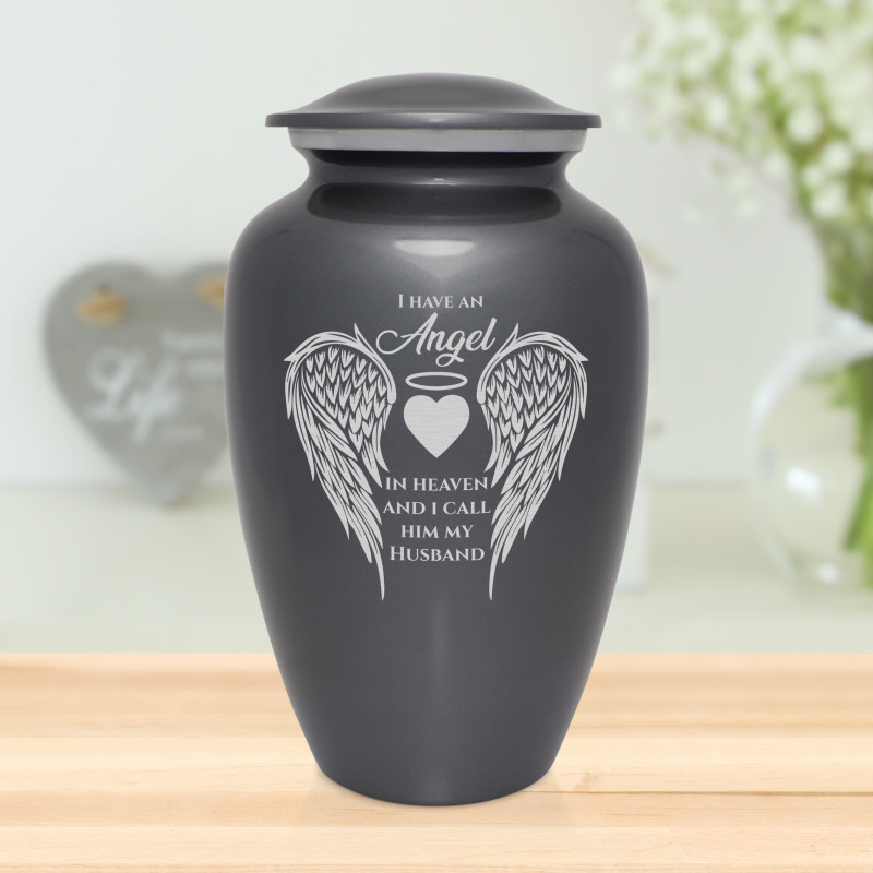Husband Cremation Urn - Gunmetal Gray