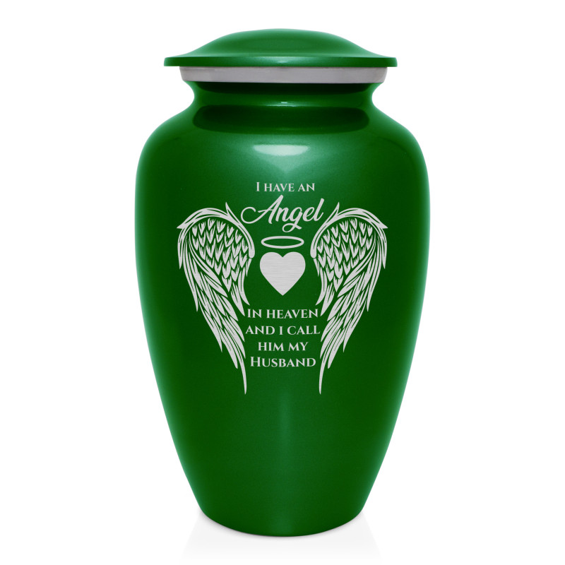 Husband Cremation Urn - Shamrock Green