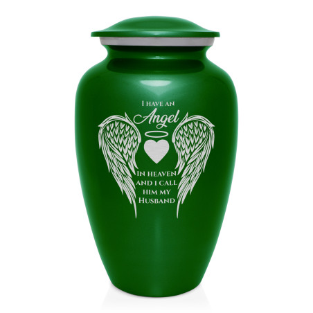 Husband Cremation Urn - Shamrock Green