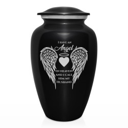 Husband Cremation Urn - Jet Black