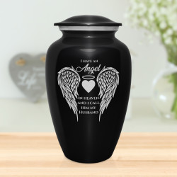 Husband Cremation Urn - Jet Black