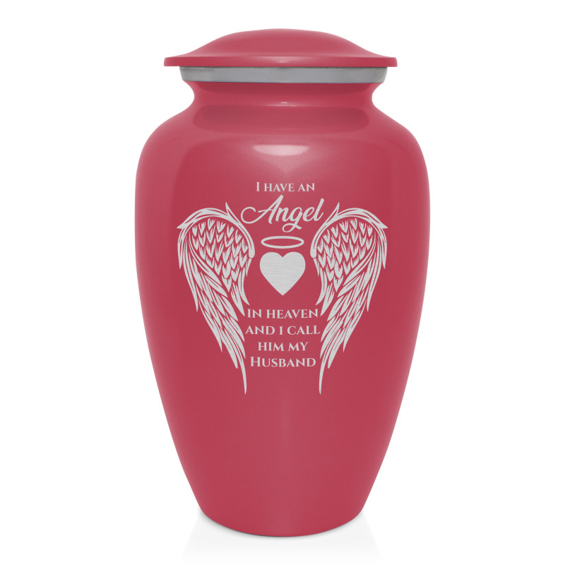 Husband Cremation Urn - Rose Pink