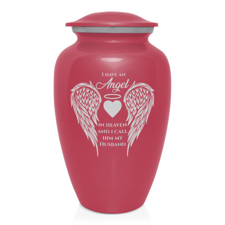 Husband Cremation Urn - Rose Pink