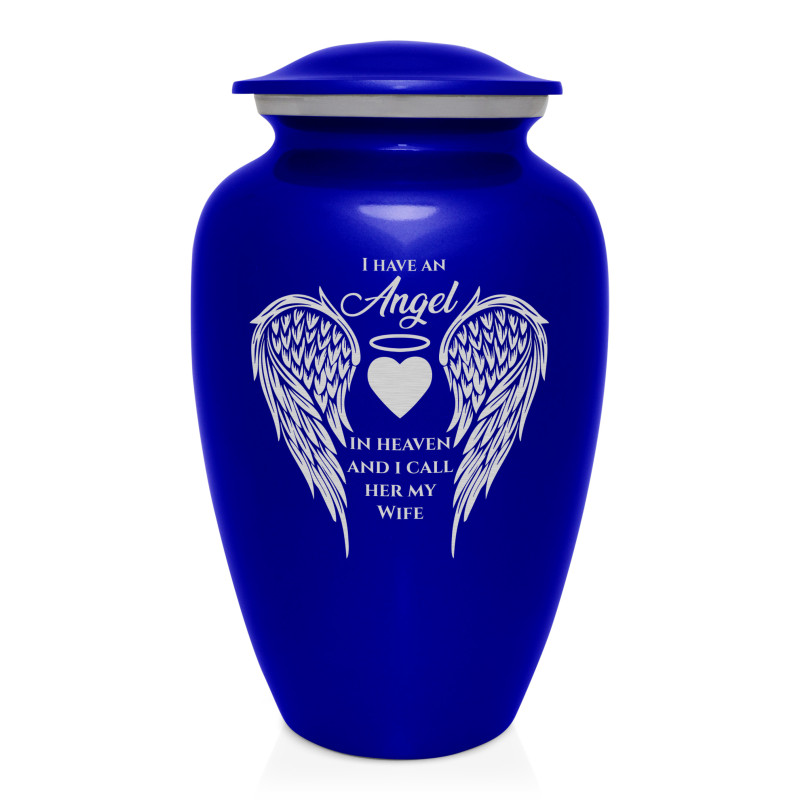 Wife Cremation Urn - Midnight Blue