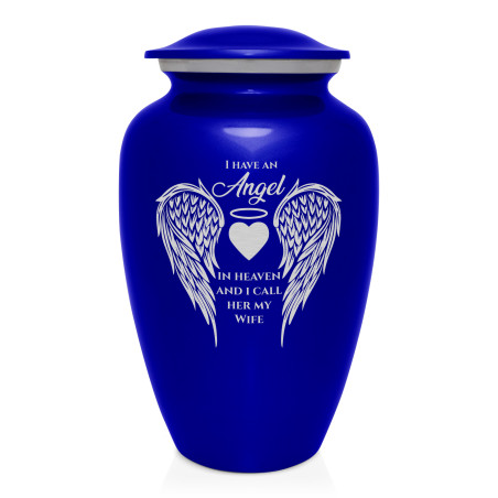 Wife Cremation Urn - Midnight Blue