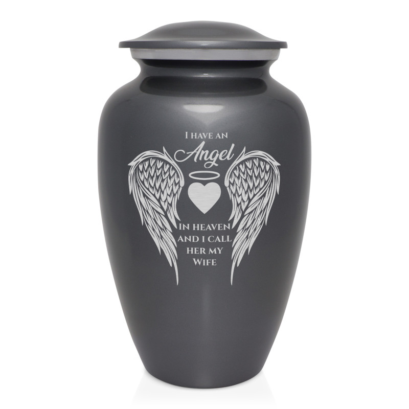 Wife Cremation Urn - Gunmetal Gray