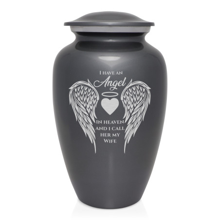 Wife Cremation Urn - Gunmetal Gray