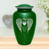 Wife Cremation Urn - Shamrock Green