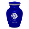 Keepsake Shorthaired Daschund Pet Cremation Urn - Midnight Blue