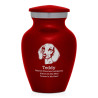 Keepsake Shorthaired Daschund Pet Cremation Urn - Ruby Red