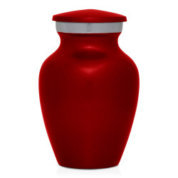 Keepsake Shorthaired Dachshund Pet Cremation Urn - Ruby Red
