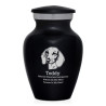 Keepsake Shorthaired Daschund Pet Cremation Urn - Jet Black