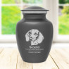 Small Shorthaired Daschund Pet Cremation Urn - Gunmetal Gray