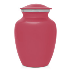 Small Shorthaired Dachshund Pet Cremation Urn - Rose Pink