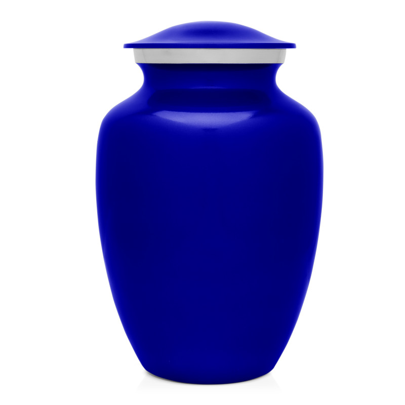 Large Shorthaired Dachshund Pet Cremation Urn - Midnight Blue