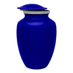 Large Shorthaired Dachshund Pet Cremation Urn - Midnight Blue