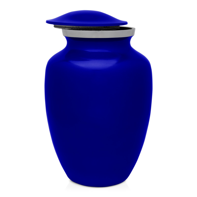 Large Shorthaired Dachshund Pet Cremation Urn - Midnight Blue