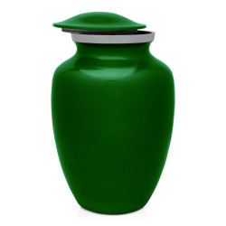 Large Shorthaired Dachshund Pet Cremation Urn - Shamrock Green