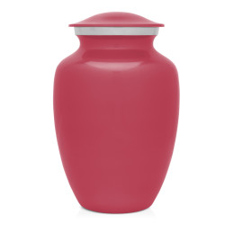 Large Shorthaired Dachshund Pet Cremation Urn - Rose Pink