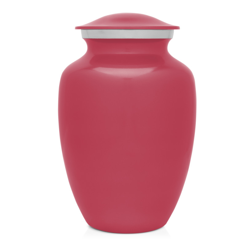 Large Shorthaired Dachshund Pet Cremation Urn - Rose Pink