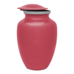 Large Shorthaired Dachshund Pet Cremation Urn - Rose Pink