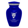 Keepsake Pitbull Pet Cremation Urn - Midnight Blue