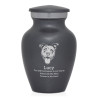 Keepsake Pitbull Pet Cremation Urn - Gunmetal Gray