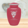 Large Pitbull Pet Cremation Urn - Rose Pink