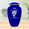 Extra Large Pitbull Pet Cremation Urn - Midnight Blue