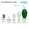Extra Large Pitbull Pet Cremation Urn - Shamrock Green
