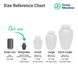 Keepsake Pomeranian Pet Cremation Urn - Gunmetal Gray