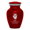Keepsake Pomeranian Pet Cremation Urn - Ruby Red