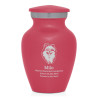 Keepsake Pomeranian Pet Cremation Urn - Rose Pink