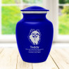 Small Pomeranian Pet Cremation Urn - Midnight Blue