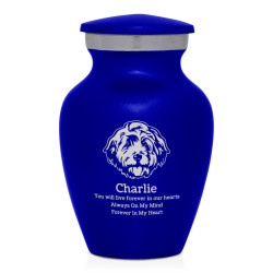 Keepsake Cockapoo Pet Cremation Urn - Midnight Blue