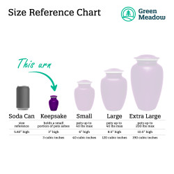 Keepsake Cockapoo Pet Cremation Urn - Purple Luster