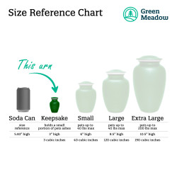 Keepsake Cockapoo Pet Cremation Urn - Shamrock Green