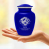 Small Cockapoo Pet Cremation Urn - Midnight Blue
