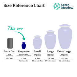 Keepsake Hamster Pet Cremation Urn - Midnight Blue