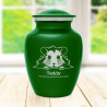 Small Hamster Pet Cremation Urn - Shamrock Green