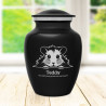Small Hamster Pet Cremation Urn - Jet Black