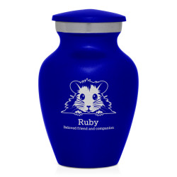 Keepsake Hamster Pet Cremation Urn - Midnight Blue