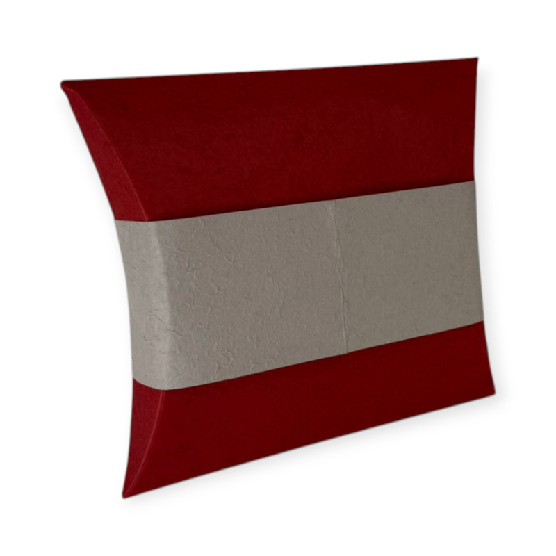 Biodegradable Urn - Crimson Red & Gray