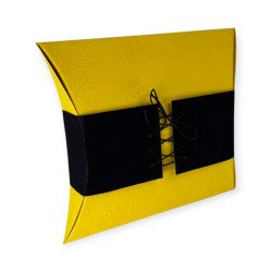 Biodegradable Urn - Yellow & Black